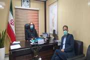 دیدار رئیس دامپزشکی شهرستان با بخشدار مرکزی شهرستان نظرآباد