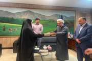 مراسم  تقدیر از خبرنگار در اداره کل دامپزشکی برگزار شد.