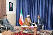 دیدار رییس اداره دامپزشکی شهرستان نظرآباد با امام جمعه