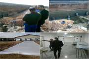 بازدید رئیس اداره دامپزشکی و مسئول بخش طیور از بزرگترین محل دپوی کود مرغی شهرستان نظرآباد