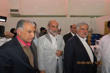 با حضور رئیس سازمان دامپزشکی کشور ، استاندار البرز و مدیر کل دامپزشکی استان البرز شرکت فرآورده های گ