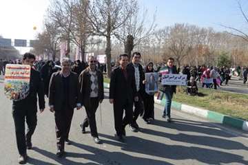 گزارش تصویری حضور کارکنان دامپزشکی در مراسم راهپیمایی 